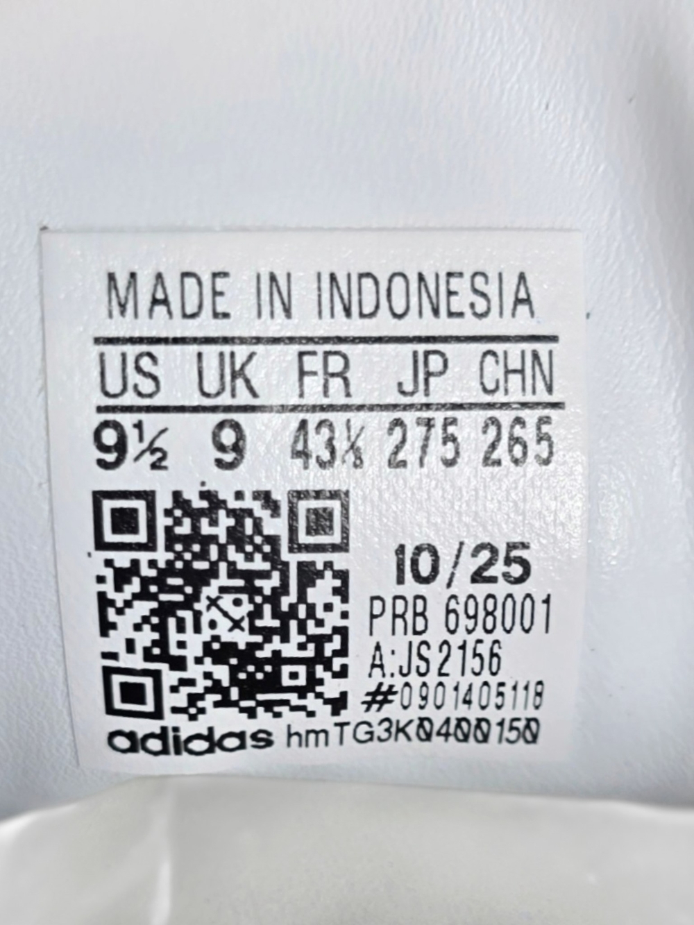 Adidas Jabbar Hi sneakers, Mens Size 9.5 JS2156, in white, black and off white - Picture 9 of 16